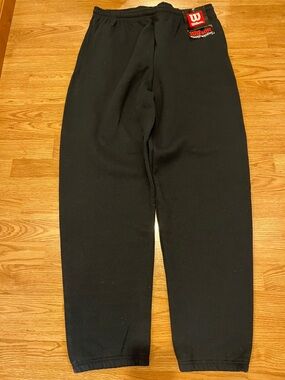 Wilson Black Sweatpants with Elastic Waistband and White Drawstring size XL